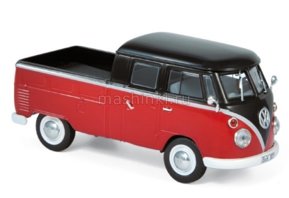 Изображение NOREV 1/43 VW T1 Double Cabin 1961 red/black