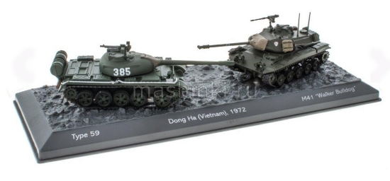 Изображение ATLAS 1/72 Танки набор Type 59 (Т-54) + M41 Walker Bulldog Сражение при Dong Ha Вьетнам 1972