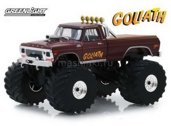 Изображение GREENLIGHT 1/43 FORD F-250 Monster Truck Goliath 1979 (колеса 66 дюймов)