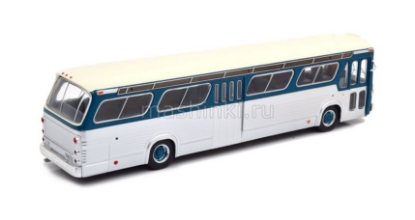 Изображение IXO 1/43 GMC New Look Fishbowl автобус 1969 blue/silver