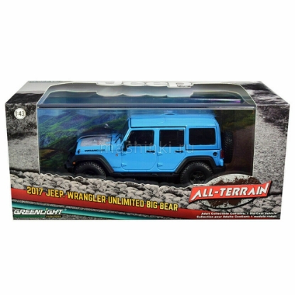 Изображение GREENLIGHT 1/43 JEEP Wrangler 4x4 Unlimited Big Bear 5-дв. (Hard Top) 2017 blue