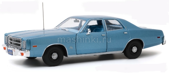 Изображение GREENLIGHT 1/18 PLYMOUTH Fury (детектив Рудольф Дженкинс к/ф Кристина) 1977 blue