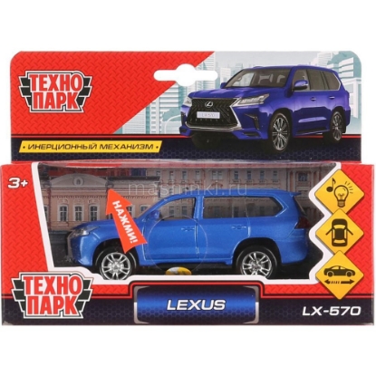 Изображение ТЕХНОПАРК LEXUS LX-570 12 см (свет, звук) синий