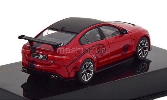 Изображение IXO 1/43 JAGUAR XE SV Project 8 2017 metallic dark red