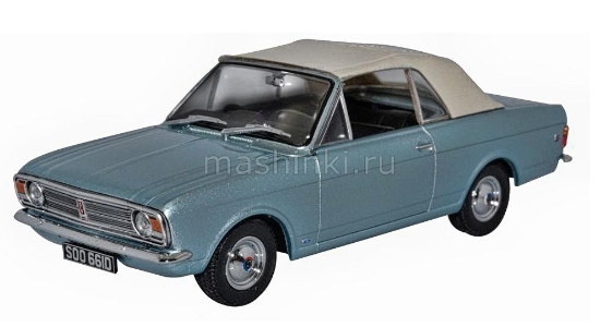 Изображение OXFORD 1/43 FORD Cortina Mk.II Crayford Convertible 1966 metallic light blue