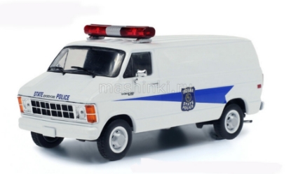 Изображение GREENLIGHT 1/43 DODGE Ram B250 Van Indiana State Police 1980