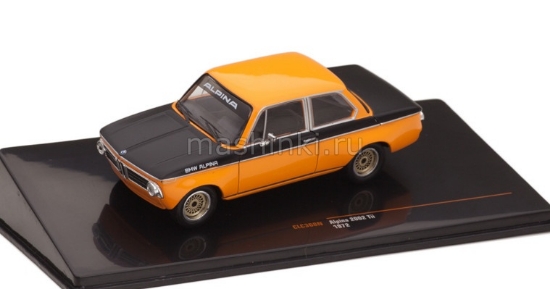 Изображение IXO 1/43 BMW Alpina 2002 Tii 1972 orange/black