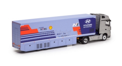 Изображение IXO 1/43 MERCEDES-BENZ Actros MP4 полуприцеп Hyundai Motor Sport WRC Rally Racing 2019