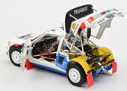 Изображение NOREV 1/18 PEUGEOT 205 T16 Evo 2 №1 Salonen/Harjanne 2 место Rally Monte Carlo 1986