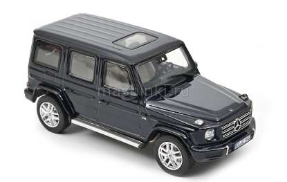 Изображение NOREV 1/43 MERCEDES-BENZ G-class 4х4 новый кузов ( W463 II) 2018 dark blue metalliic