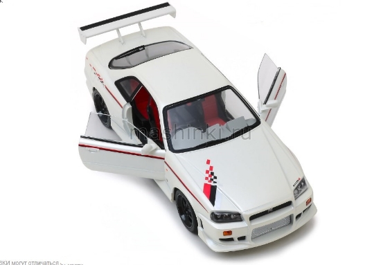 Изображение GREENLIGHT 1/18 NISSAN Skyline GT-R (R34) 1999 pearl white