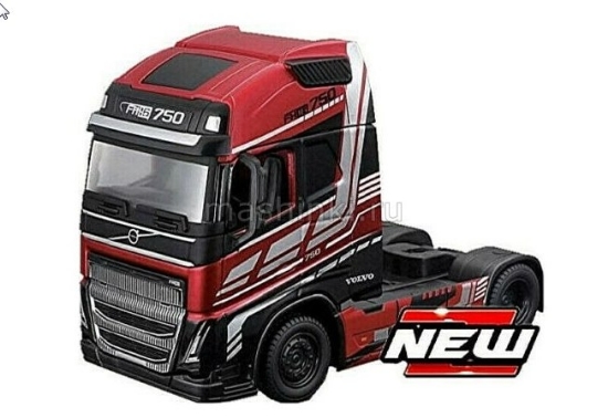 Изображение BBURAGO 1/43 VOLVO FH16 GL 750 XXL седельный тягач 2020 metallic red