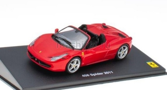 Изображение ALTAYA 1/43 FERRARI 458 Spider 2011 red