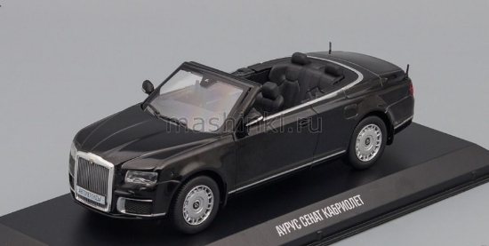 Изображение АЛ-Новая эпоха-014 1/43 AURUS Senat Cabriolet черный (11.04.2022)