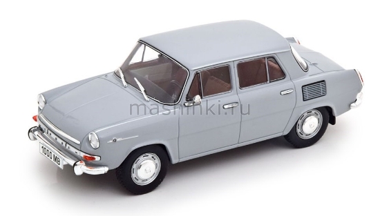 Изображение WHITEBOX 1/24 SKODA 1000 MB 1965 light grey