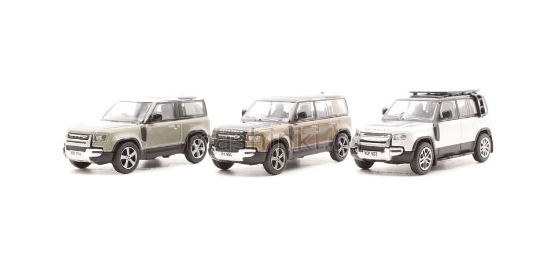 Изображение OXFORD 1/76 Набор 3 шт LAND ROVER Defender 90/110/110Х 4x4 (L663) 2020