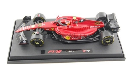 Изображение BBURAGO 1/18 FERRARI F1-75 Scuderia Ferrari №55 C. Sainz 2022