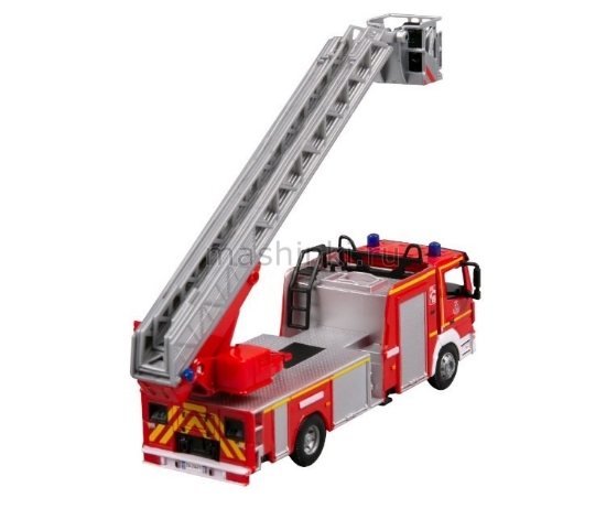 Изображение BBURAGO 1/50 MERCEDES-BENZ Atego Magirus DLK 23/12 пожарная лестница red/красный