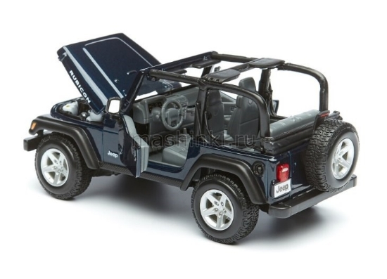 Изображение MAISTO 1/27 JEEP Wrangler Rubicon blue/синий