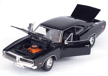 Изображение MAISTO 1/18 DODGE Charger R/T 1969 black/черный