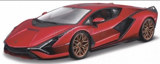 Изображение BBURAGO 1/18 LAMBORGHINI Sian FKP 37 red/красный