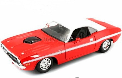 Изображение MAISTO 1/25 DODGE Challenger R/T Coupe 1970 red/красный