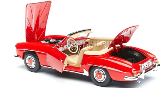 Изображение MAISTO 1/18 MERCEDES-BENZ 190SL 1955 red/красный