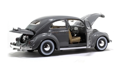 Изображение BBURAGO 1/18 VW Kafer Beetle 1955 grey/серый