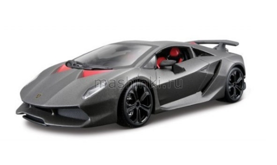 Изображение BBURAGO 1/24 LAMBORGHINI Sesto Elemento met grey/серый