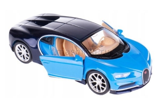 Изображение MAISTO 1/24 BUGATTI Chiron blue-met blue/металл. синий