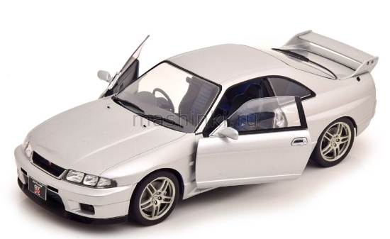 Изображение WHITEBOX 1/24 NISSAN Skyline GT-R (R33) 1997 silver