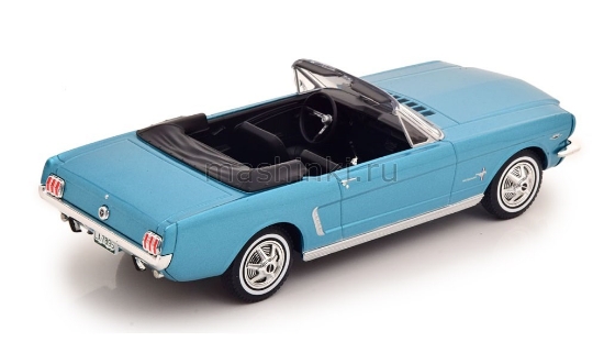 Изображение WHITEBOX 1/24 FORD Mustang Convertible 1965 metallic light blue