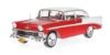 Изображение WHITEBOX 1/24 CHEVROLET Bell Air Sedan 4-Door 1956 red/white