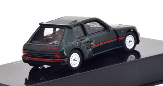 Изображение IXO 1/43 PEUGEOT 205 T16 Customs 1987 metallic dark green