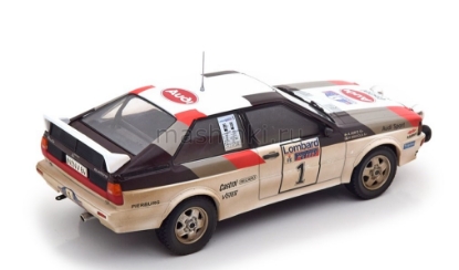 Изображение IXO 1/24 AUDI Quattro A1 №1 Audi Sport Mikkola/Hertz победитель RAC Rally 1982