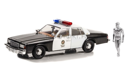 Изображение GREENLIGHT 1/18 CHEVROLET Caprice Metropolitan Police 1987 фигурка Терминатор T-1000 (к/ф Терминатор 2: Судный день)