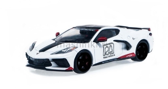 Изображение GREENLIGHT 1/43 CHEVROLET Corvette C8 Stingray Coupe Road America Official Pace Car 2020