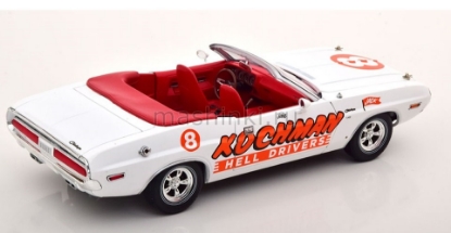 Изображение GREENLIGHT 1/18 DODGE Challenger Convertible Kochman 1970 white