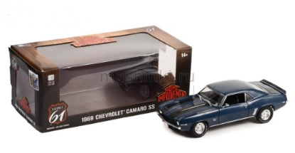 Изображение HIGHWAY 61 1/18 CHEVROLET Camaro SS 1969 blue (т/c Большой ремонт)