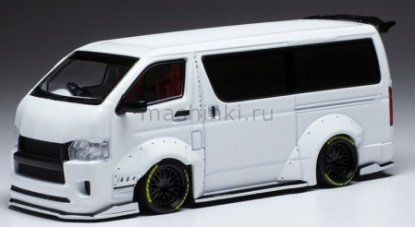 Изображение IXO 1/43 TOYOTA Hiace Widebody 2018 metallic white