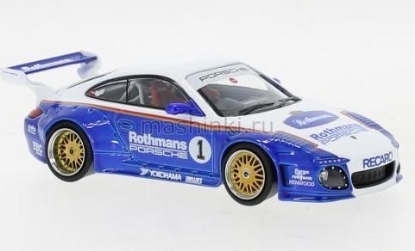 Изображение IXO 1/43 PORSCHE 911 (997) Old & New №1 Rothmans 2022 white/metallic blue