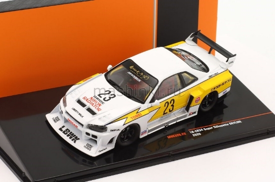 Изображение IXO 1/43 NISSAN LB-ER34 №23 Super Silhouette Skyline 2020 white