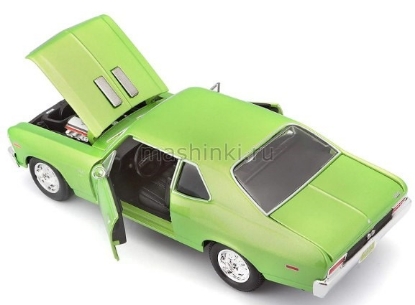 Изображение MAISTO 1/24 CHEVROLET Nova SS 1970 metal. light green/зеленый