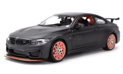 Изображение MAISTO 1/24 BMW M4 GTS met flat grey/серый