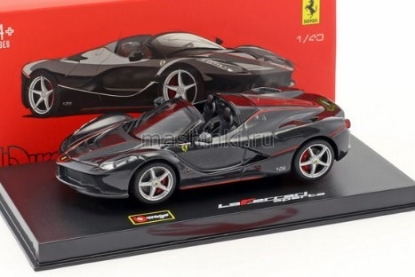 Изображение BBURAGO 1/43 FERRARI LaFerrari Aperta black/черный