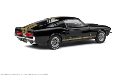 Изображение SOLIDO 1/18 FORD Mustang Shelby GT500 black with golden stripe