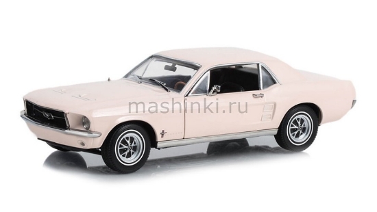 Изображение GREENLIGHT 1/18 FORD Mustang Coupe She Country Special 1967 Colorado-Bermuda Sand