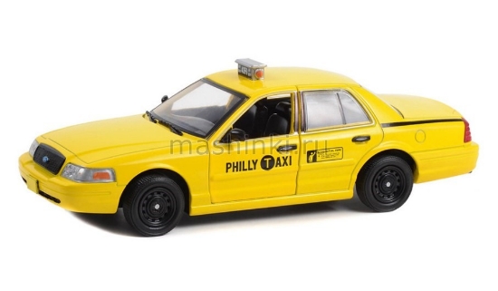 Изображение GREENLIGHT 1/24 FORD Crown Victoria Philly Taxi 1999 (к/ф Крид)