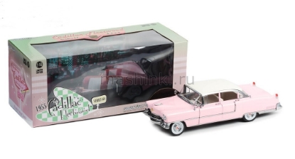 Изображение GREENLIGHT 1/18 CADILLAC Fleetwood Series 60 1955 pink/white roof