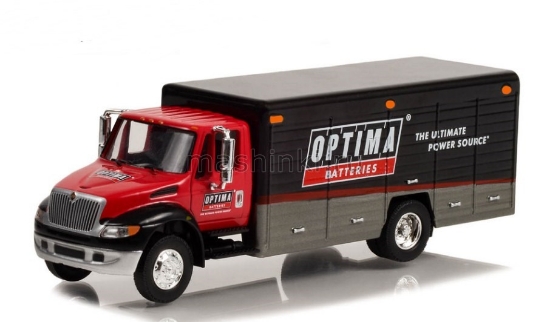 Изображение GREENLIGHT 1/64 INTERNATIONAL Durastar 4400 фургон доставки OPTIMA Batteries 2022